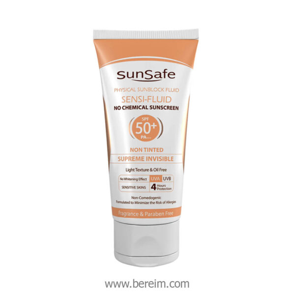 ضد آفتاب Spf 50فیزیکال سان سیف مناسب پوست های حساس
