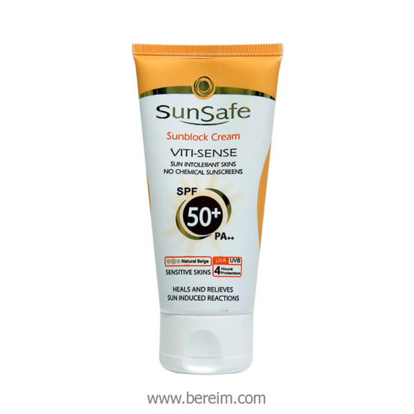 ضد آفتاب فاقد جاذب های شیمیایی Spf50 سان سیف
