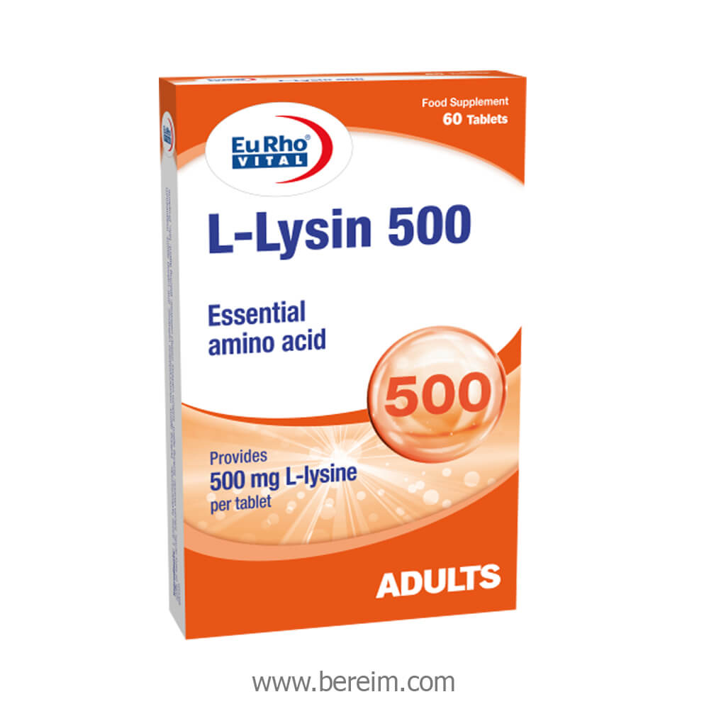 BM1207105 کپسول ال-لیزین ۵۰۰ میلی گرم یوروویتال ۳۰ عددی - Image 1